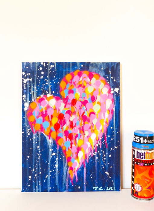 effervescent heart - jimmyc - peinture - street art