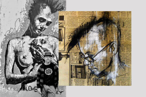 Guy Denning - peintre street art - portrait