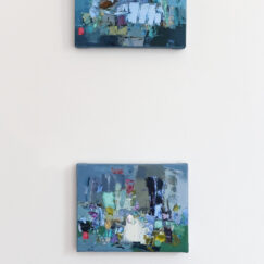 Le petit jardin - Perrine Rabouin - diptyque - art contemporain