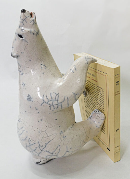 Big Dancing Bear - Grand ours dansant - Bennie - objet d’art - céramique - Raku