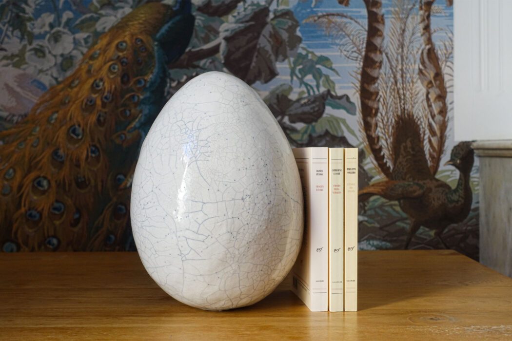 Gros œuf - Large egg - Bennie - objet d’art - céramique - Raku