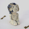 Little Girl Flowers - Petite fille Fleurs - Bennie - objet d’art - céramique - Raku