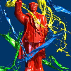 mao splash - dominique mulhem - holographie lenticulaire - pop art - art contemporain