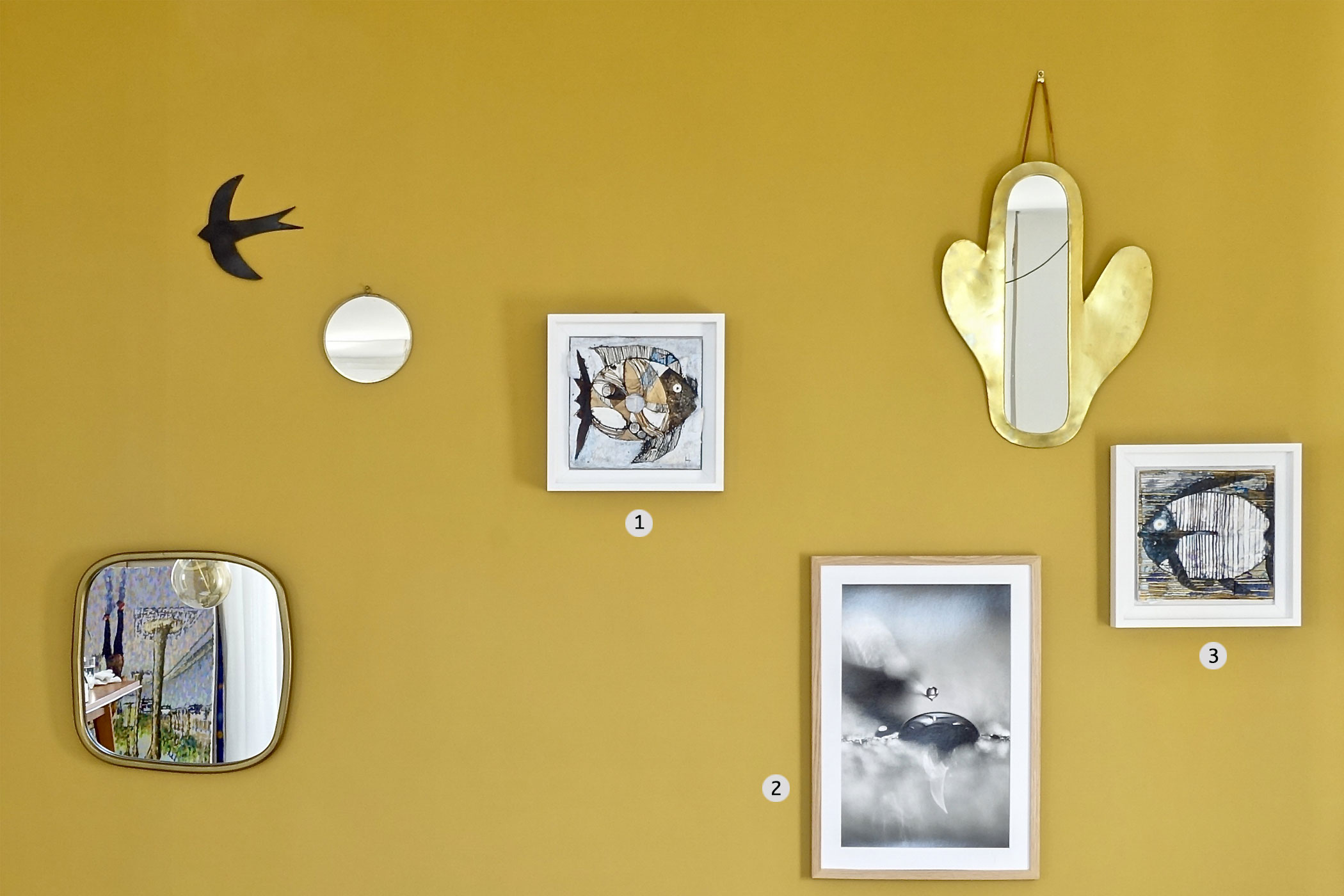 a sunny wall - lookbook - peintures et photographies contemporaines - mur couleur ocre