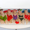 Les jolies baigneuses bathers - cécile colombo - peinture - vue situation