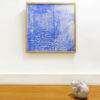 Grand Bleu 14 - large blue 14 - M.Cohen - peinture papier - mise en situation