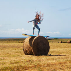 Surfeur sur meule - Grindstone Surfer - Aurélia Faudot - photographie - détail