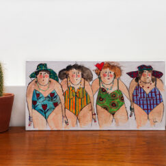 Bande de Baigneuses - Bunch of bathers - peinture - Cécile Colombo - mise en situation 