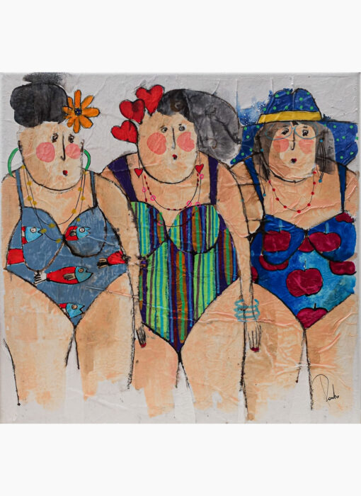 Iréne Angéle Henriette - Bathers - peinture - Cécile Colombo - détouré