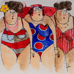 Suzon Louise Joelle - Bathers - cécile colombo - peinture - détouré