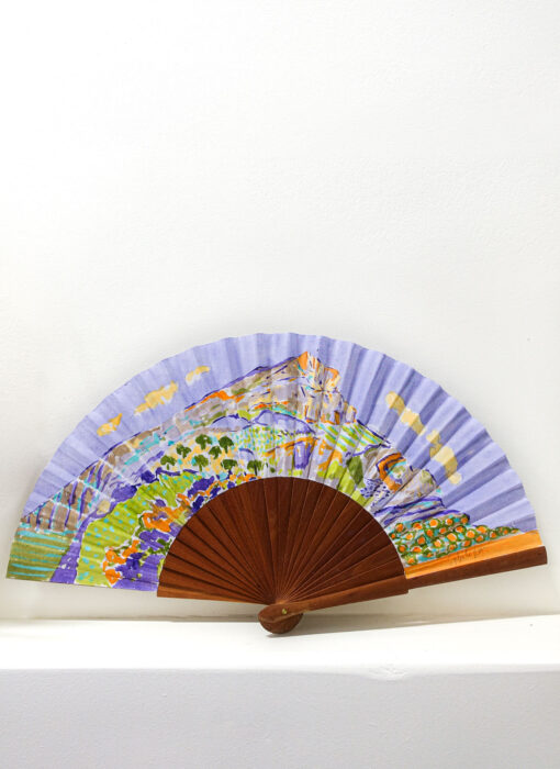 Éventail Collector violet - Collector fan purple - Clotilde Philipon - détail